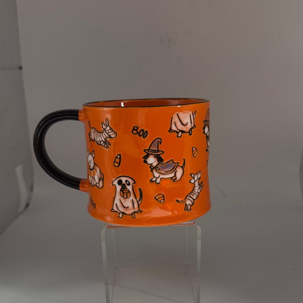 Eli & Ana Ceramic Halloween Dog Mug - “Tricky Treats Dog”